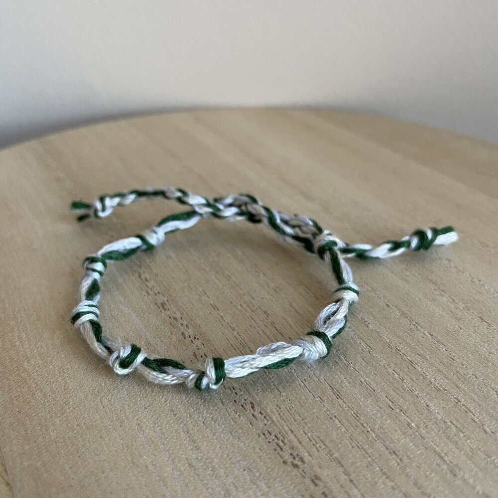Romina Bracelet, anklet, trendy, comfortable, tie, embroidery thread, woven, gif